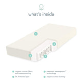 Naturepedic Organic Crib Natural Mattress - Classic Lightweight - Non-Toxic Baby and Toddler Bed - 5