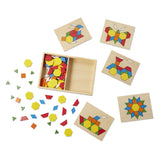 Melissa and Doug Pattern Blocks and Boards Classic Toy