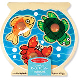 Melissa and Doug Fishbowl Jumbo Knob Wooden Puzzle