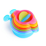 Munchkin Caterpillar Spillers Stacking and Straining Cups Bath Toy , 7 Piece Assortment