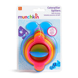 Munchkin Caterpillar Spillers Stacking and Straining Cups Bath Toy , 7 Piece Assortment
