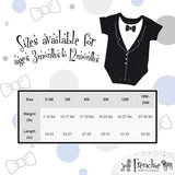 Frenchie Mini Couture Boys 0-24 Months Tuxedo Bodysuit