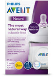 Philips Avent Natural Baby Bottle - Clear, 4 oz