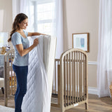 Sealy Naturals Cotton Fitted Toddler & Baby Crib Mattress Pad