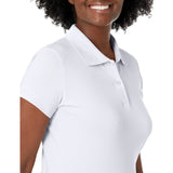 Lee Uniforms Girls 7-16 Short-Sleeve Stretch Pique Polo