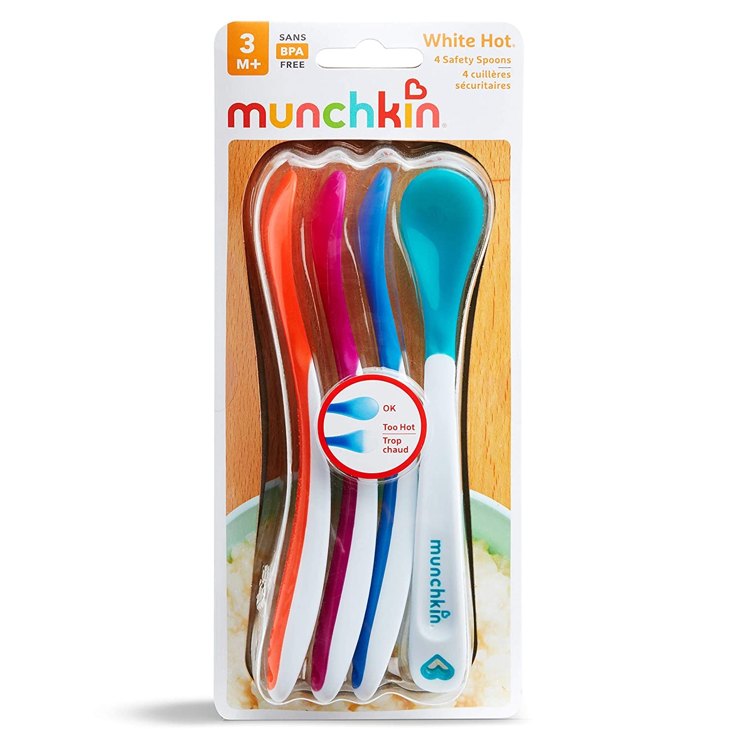 NUBY Hot Safe 4 Pack PLUS MUNCHKIN Soft-Tip 6 Pack Infant Spoons