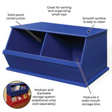 Badger Basket Two Bin Stackable Storage Cubby – Blue