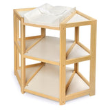Badger Basket Diaper Corner Baby Changing Table – Natural