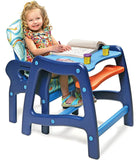Badger Basket Baby High Chair With Playtable Conversion - Blue/Orange