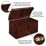 Badger Basket Hardwood Barrel Top Toy Chest – Cherry