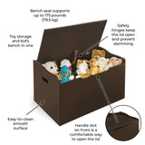 Badger Basket Bench Top Toy Box – Espresso
