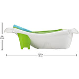 Fisher Price 4-in-1 Sling 'n Seat Tub Green, Convertible Baby to Toddler Bath Tub with Seat and Toys