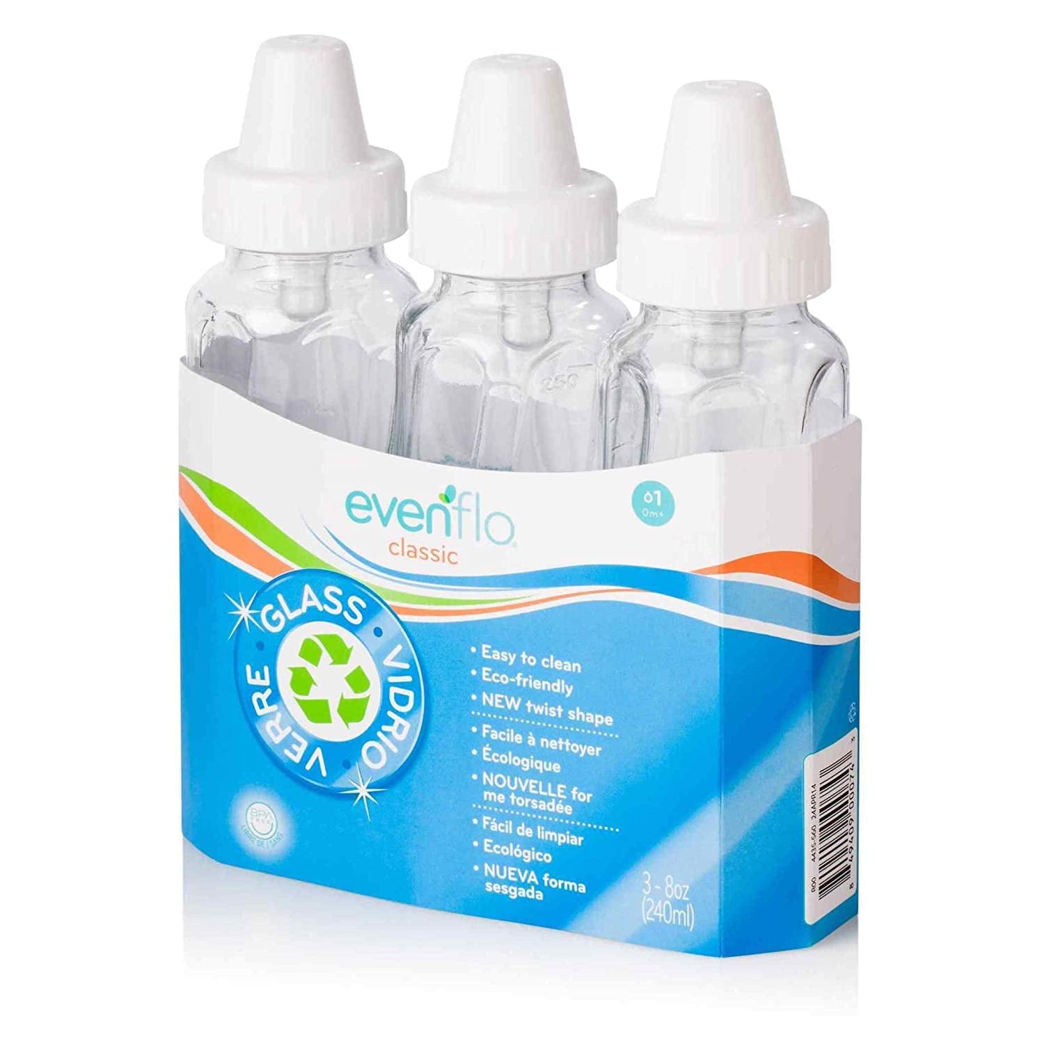evenflo glass bottles 3 pack Evenflo Classic 8-oz Glass Bottles