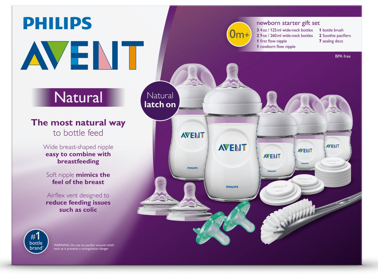 Philips Avent Natural Baby Bottle Newborn Starter Gift Set – S&D Kids