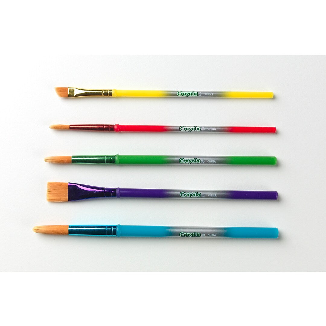 Crayola Assorted Colors Crayola Paint Brush Set 5 Count