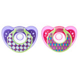 The First Years Gumdrop 2 Pack Fashion Pacifiers, 6-18 Months