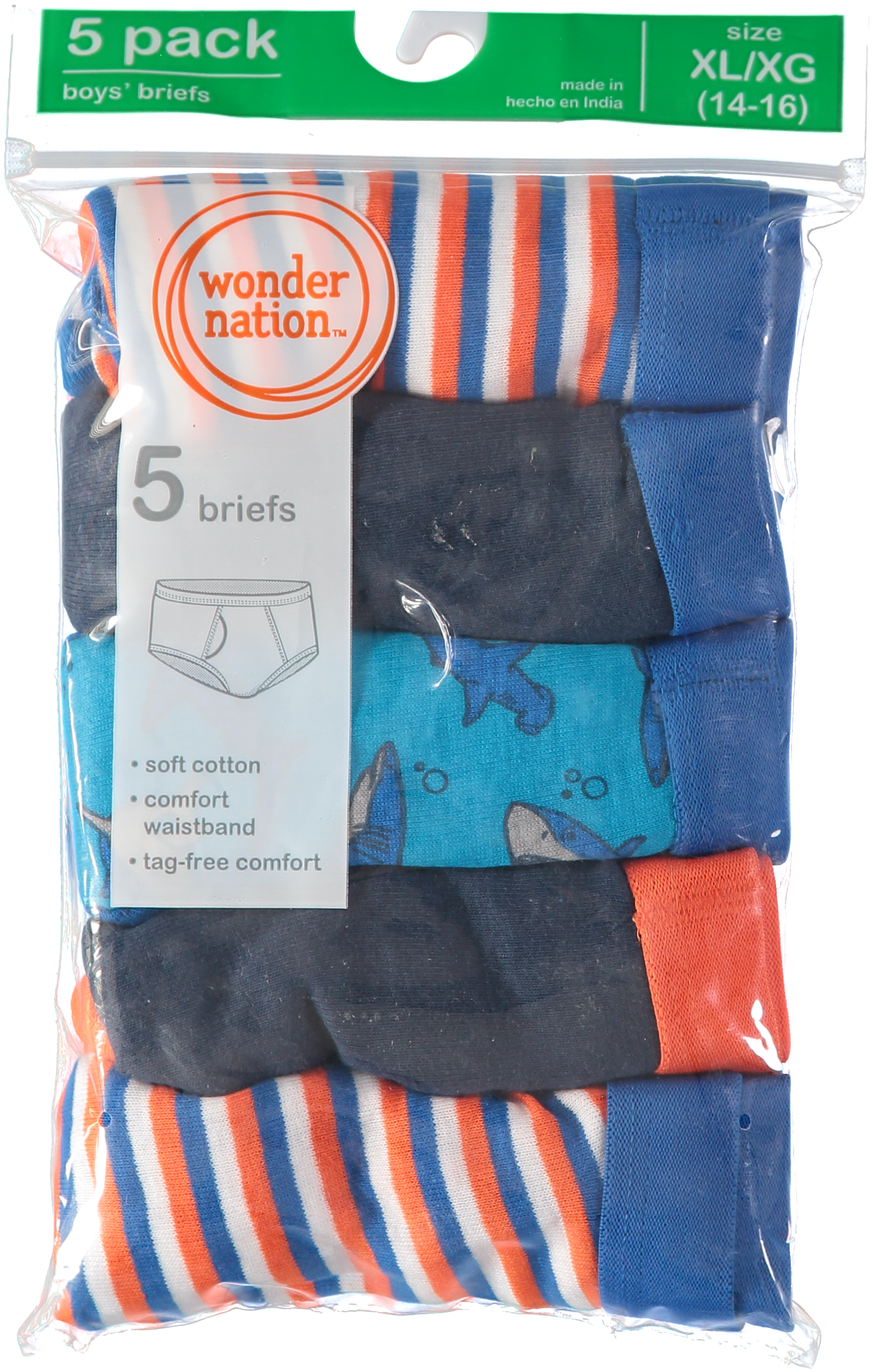 Wonder Nation Boys 8-20 5 Pack Brief – S&D Kids