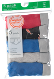 Wonder Nation Boys 8-20 5 Pack Brief
