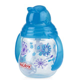 Nuby Designer Series Twin Handle Flip-It Cup with 360° straw - Colors Vary