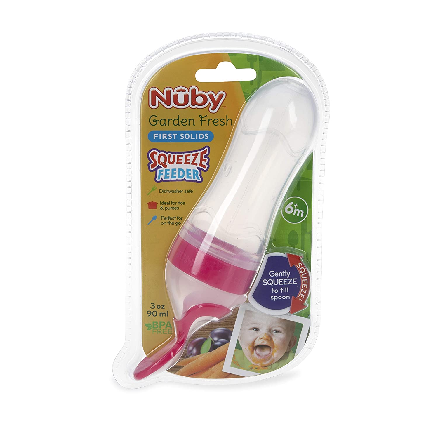 Nuby Garden Fresh Silicone Squeeze Feeder - 3 oz