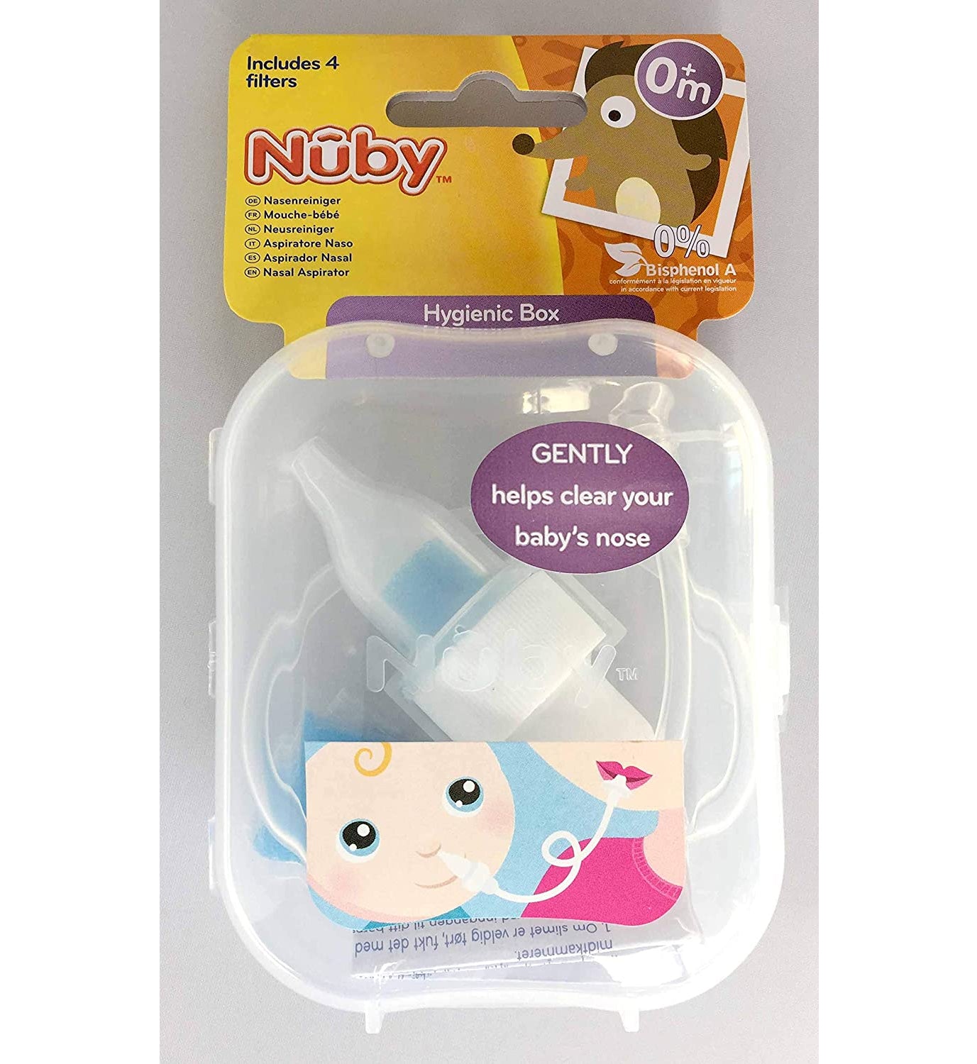 Nuby, Breathe-eez Infant Nasal Aspirator with Travel Case New