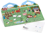 Melissa & Doug Puffy Sticker Play Set - On the Farm - 52 Reusable Stickers, 2 Fold-Out Scenes