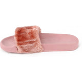 Chatties Womens 5-10 Fur Slide Sandal