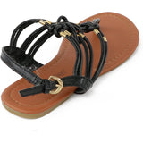Chatties Womens 5-11 Rope T-Strap Sandal