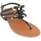 Chatties Womens 5-11 Rope T-Strap Sandal
