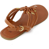 Chatties Womens 5-11 Rope T-Strap Sandal