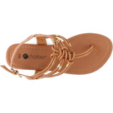 Chatties Womens 5-11 Rope T-Strap Sandal