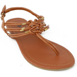 Chatties Womens 5-11 Rope T-Strap Sandal