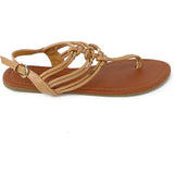 Chatties Womens 5-11 Rope T-Strap Sandal