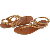 Chatties Womens 5-11 Rope T-Strap Sandal