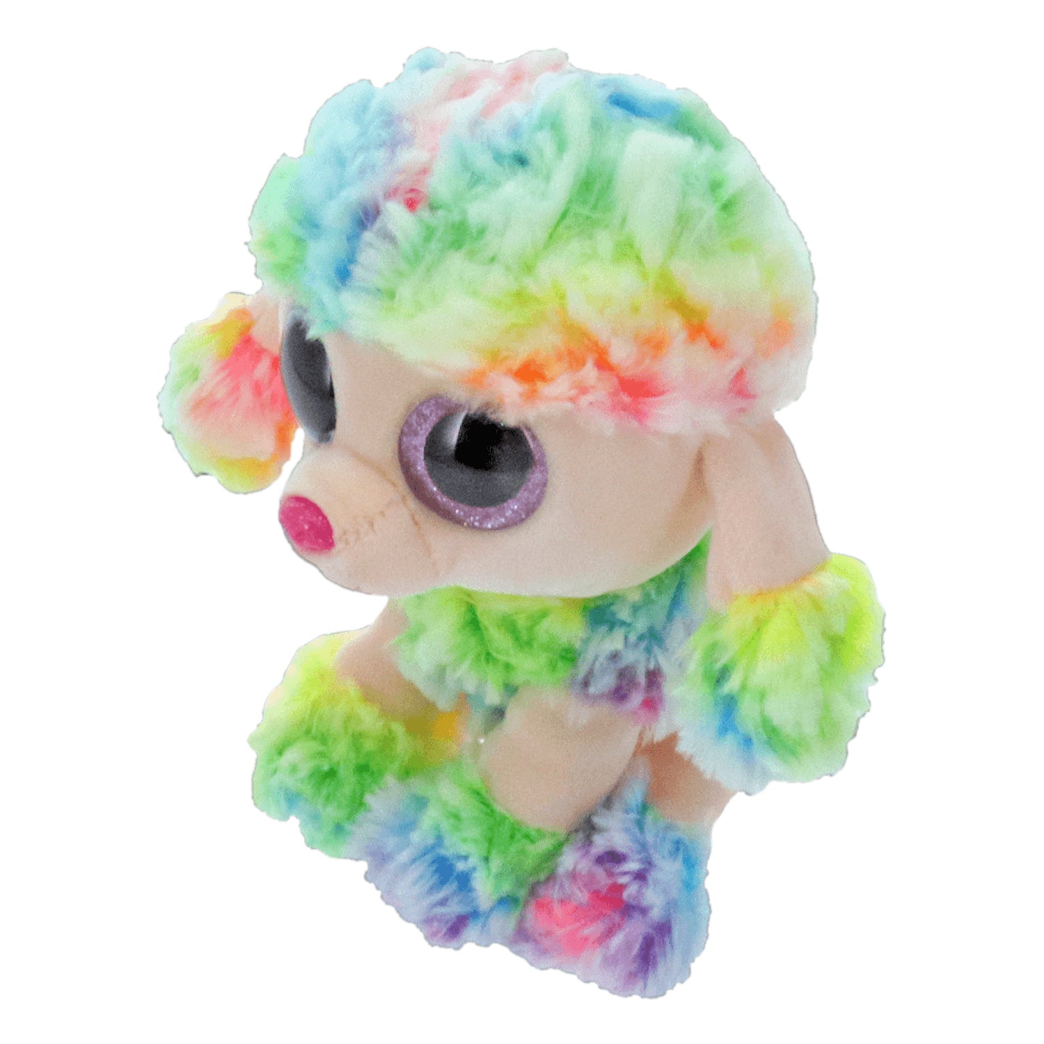 TY Rainbow Multicolor Poodle