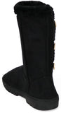 Chatz Womens Microsuede Button Boots
