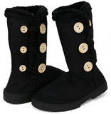 Chatz Womens Microsuede Button Boots