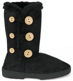 Chatz Womens Microsuede Button Boots