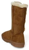 Chatz Womens Microsuede Button Boots