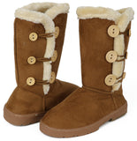 Chatz Womens Microsuede Button Boots