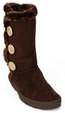 Chatz Womens Microsuede Button Boots