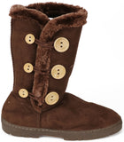 Chatz Womens Microsuede Button Boots
