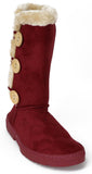 Chatz Womens Microsuede Button Boots