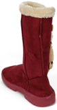 Chatz Womens Microsuede Button Boots
