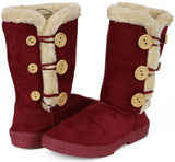 Chatz Womens Microsuede Button Boots