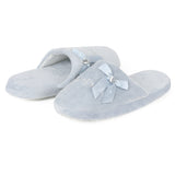 Bebe Girls 11-5 Embroidered Bow Plush Slippers
