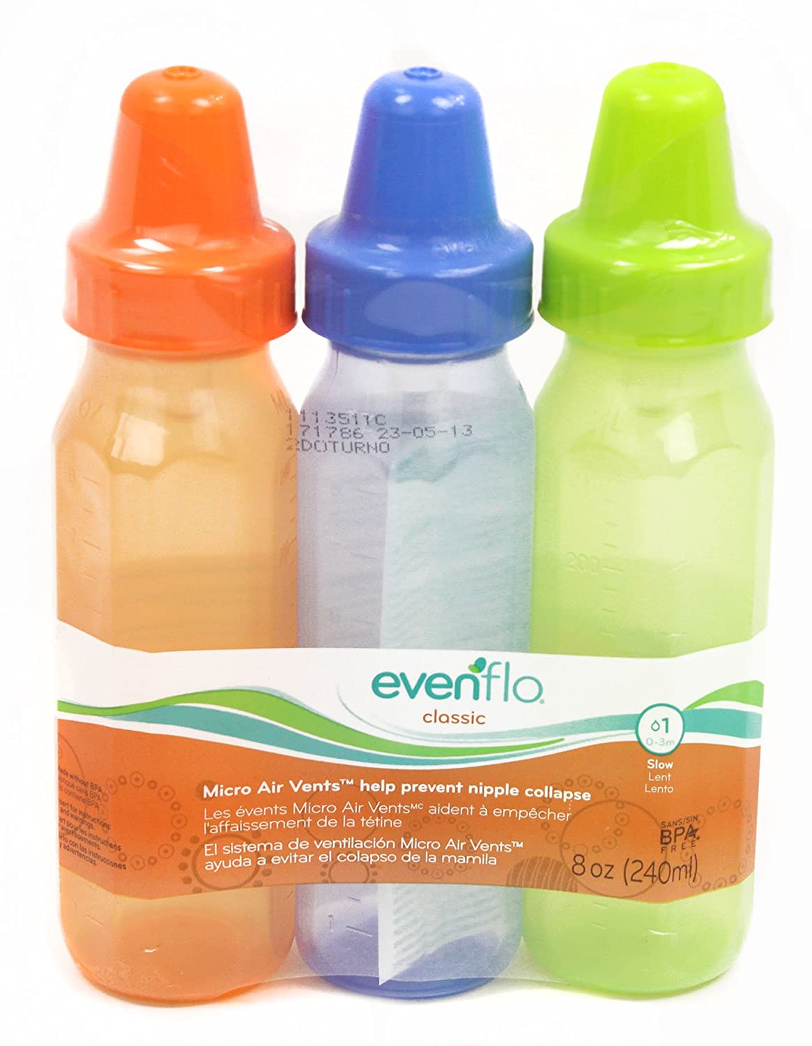 evenflo tinted glass bottles Evenflo Baby Bottles, Standard Neck, Classic, 8 Ounce