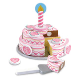 Melissa and Doug Triple-Layer Party Cake - Wooden Play Food