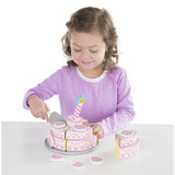 Melissa and Doug Triple-Layer Party Cake - Wooden Play Food