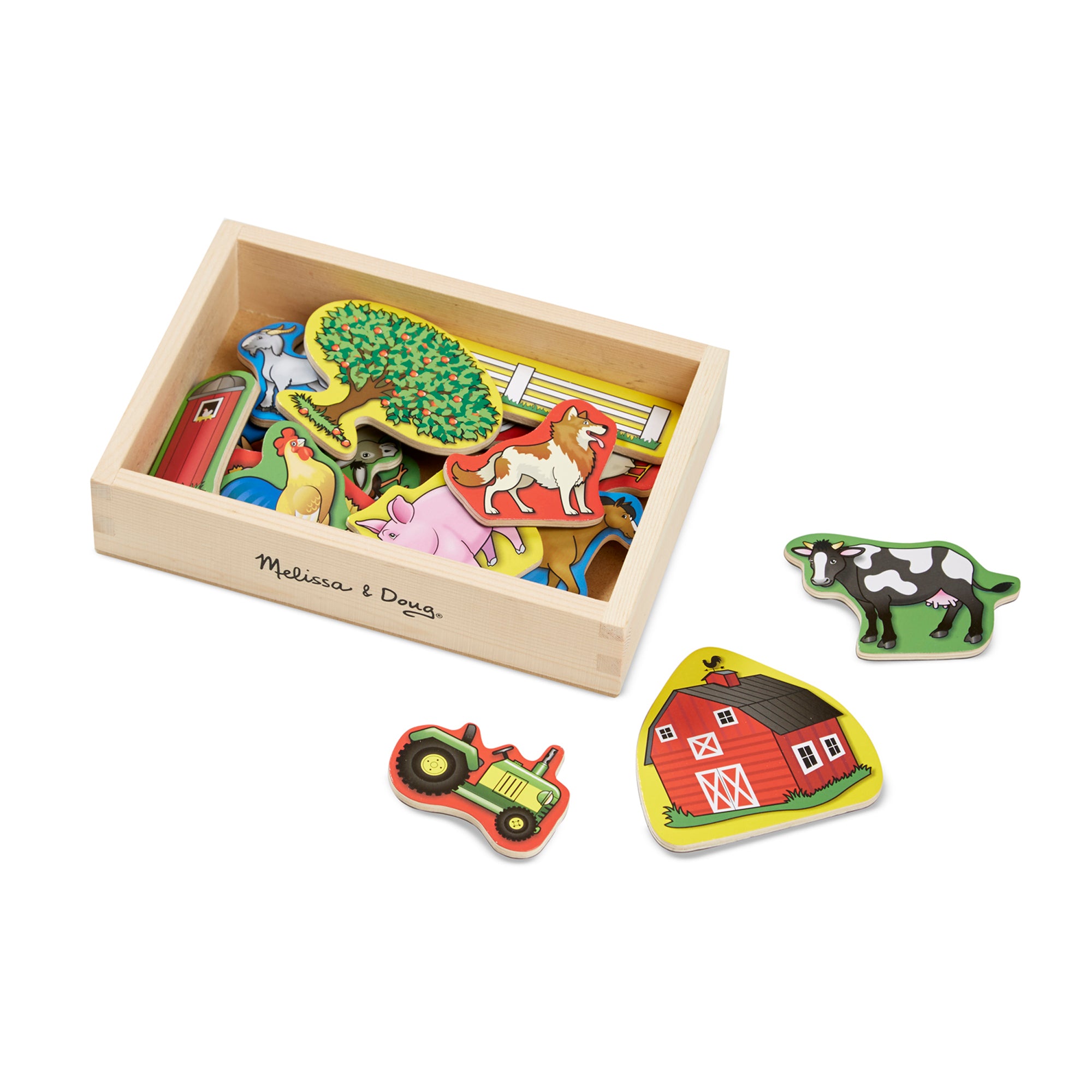 Melissa and Doug Wooden Farm Magnets